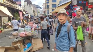 ダウンタウンの商店街（モーリシャス）